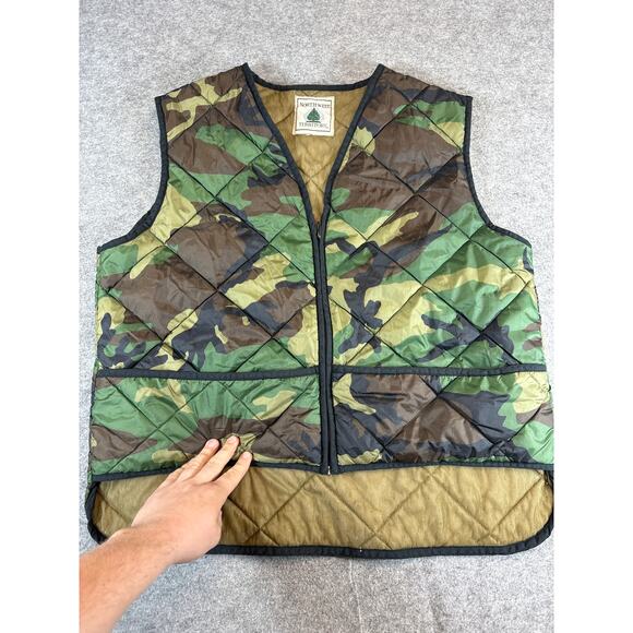 Northwest Territory Other - VINTAGE Northwest Territory Vest Mens XL Camo Quilted Hunting Outdoor Workwear